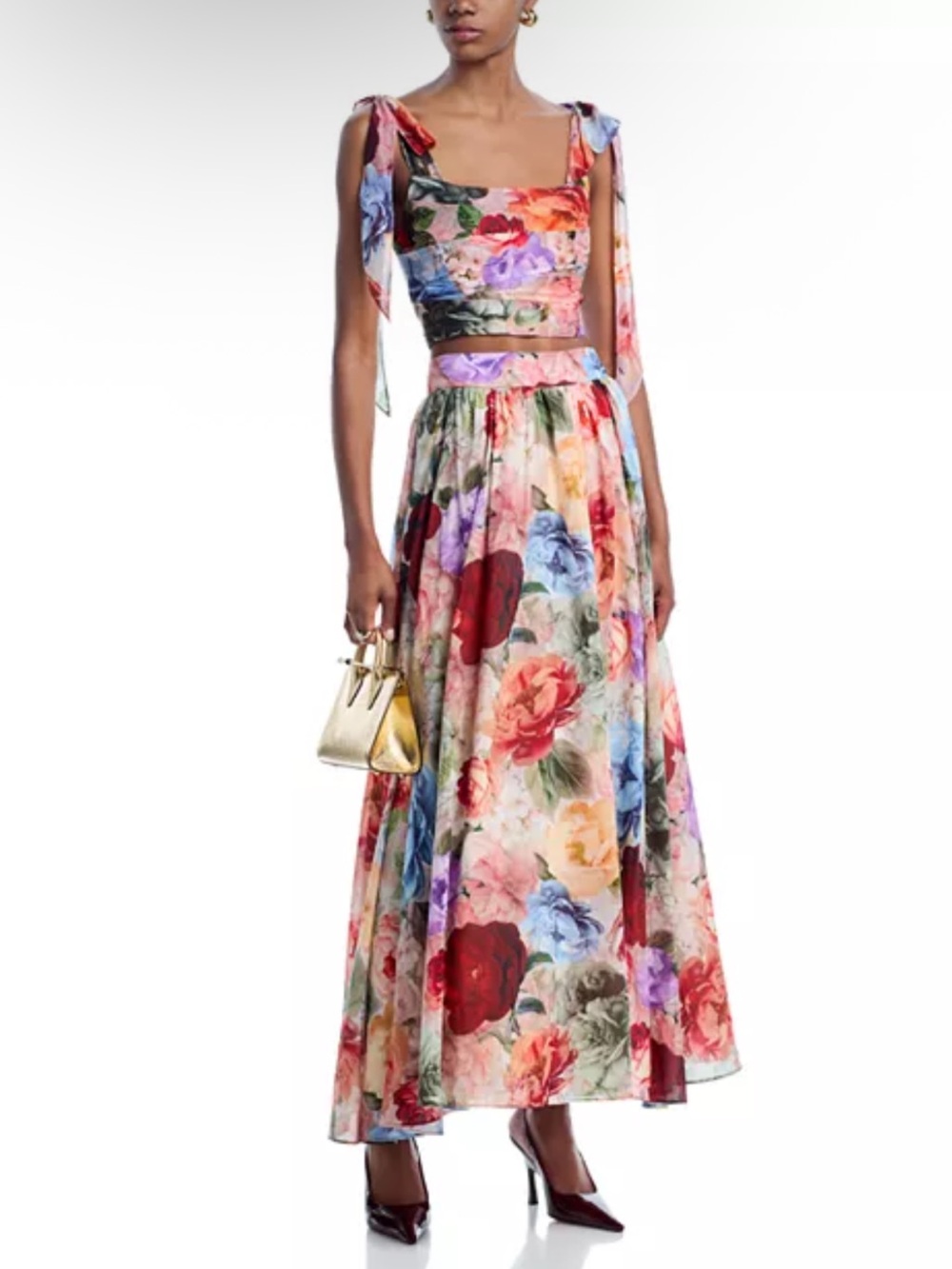 Alice + Olivia floral skirt set